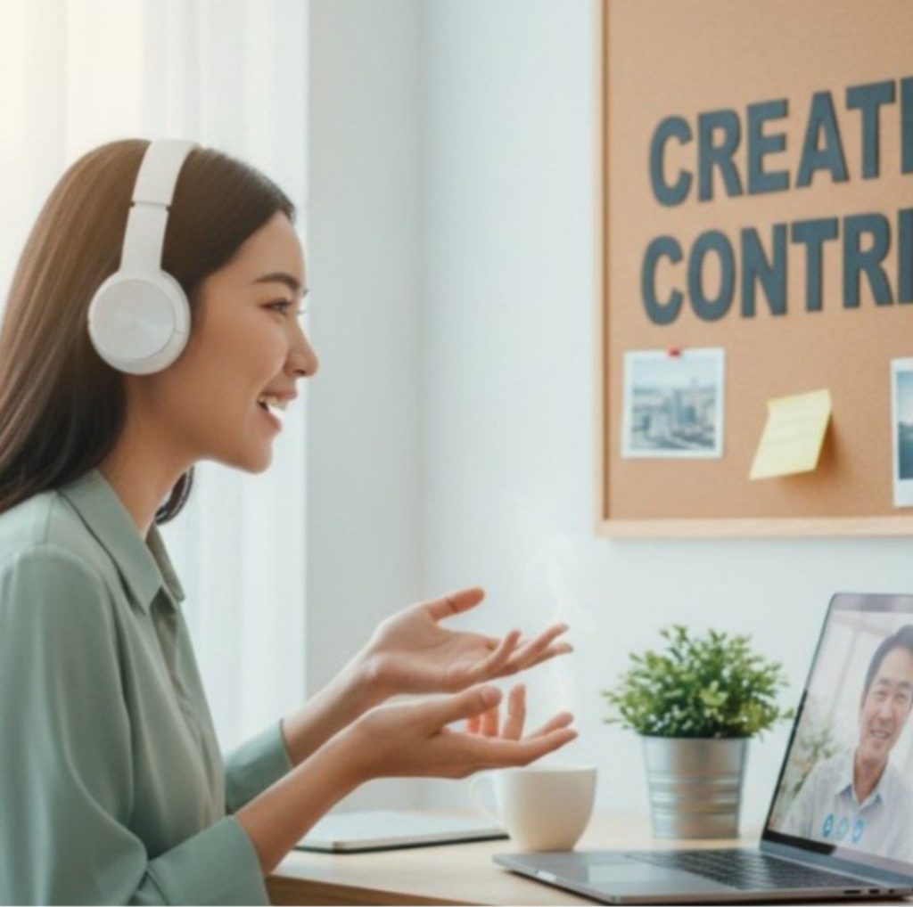 Mahasiswa mengikuti program Satu Magang dan berdiskusi dengan mentor untuk mengerjakan proyek profesional.