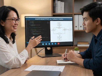 Mahasiswa mengikuti program magang bersertifikat secara online untuk meningkatkan nilai diri dan peluang karier.