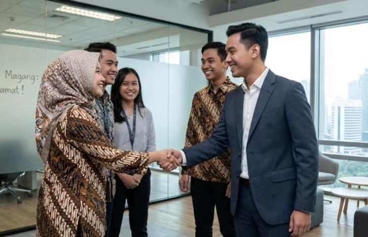 Seorang intern mendapatkan tawaran kerja setelah magang, mengubah pengalaman menjadi profesional. 